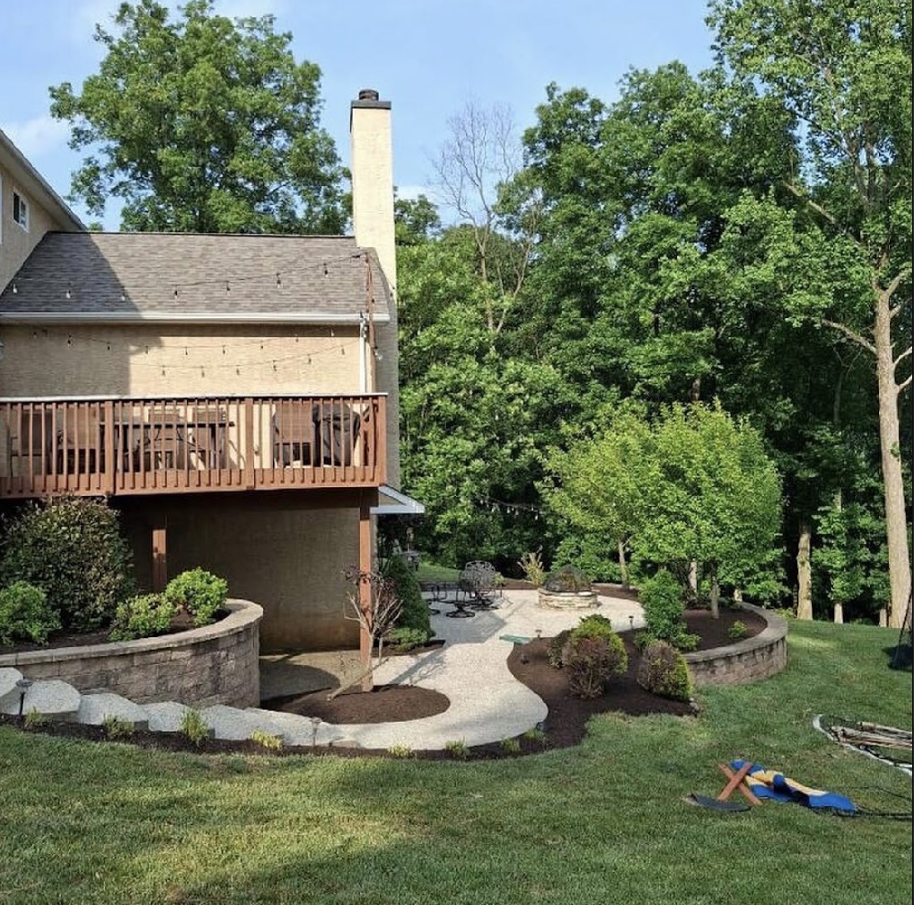 Landscape + Hardscape Design Project (Retaining Wall, Plant Installation, Mulch Installation) - Pewaukee, Wisconsin