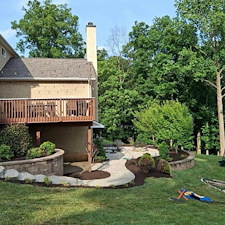 Landscape-Hardscape-Design-Project-Retaining-Wall-Plant-Installation-Mulch-Installation-Pewaukee-Wisconsin 0